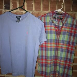 2  boys Polo shirts in medium